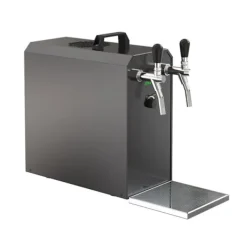 Ölkranar-Öltapp - STREAM 50 ölväska, genomströmningskylare, 2-rads torrkylare, upp till 55 liter / h - SVART UTGÅNG, KEG:5 liters adapter, KEG 2:KeyKeg