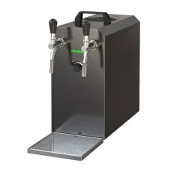 Ölkranar-Öltapp - STREAM 50 ölväska, genomströmningskylare, 2-rads torrkylare, upp till 55 liter / h - SVART UTGÅNG, KEG:5 liters adapter, KEG 2:KeyKeg