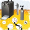 Ölkranar-Öltapp - STREAM 80 ölväska, genomströmningskylare, 2-rads torrkylare, KEG:5 liters adapter, KEG 2:utan