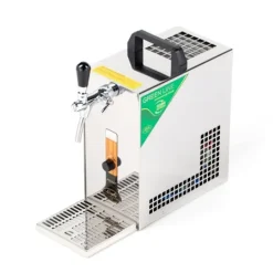 Ölkranar-Öltapp, öldispenser, ölmaskin PYGMY 25 / K med membranpump, 1-sidigt torrkylningsanordning av stål, 35 liter/h, inkl dispenser, Green Line, KEG:Type D | CDON