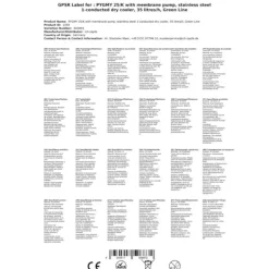 Ölkranar-Öltapp, öldispenser, ölmaskin, ölautomat, ölkylare PYGMY 25 / K med membranpump, 1-rads torrkylare av rostfritt stål, 35 liter/h, Green Line
