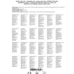 Ölkranar-Öltapp PYGMY 25 / K med membranpump, 1-sidigt torrkylningsanordning av rostfritt stål, 35 liter / h, inkl dispenser, Green Line, KEG:Type M