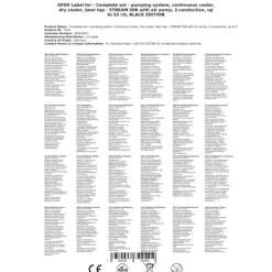 Ölkranar-Öltapp STREAM 50K med luftpump, ölväska, genomströmningskylare 2-radig torr svalare, upp till 55 liter / h - SVART UTGÅNG, KEG:utan, KEG 2:Type A