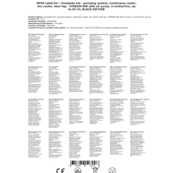 Ölkranar-Öltapp STREAM 50K med luftpump, ölväska, genomströmningskylare 2-radig torr svalare, upp till 55 liter / h - SVART UTGÅNG, KEG:Type M, KEG 2:Type M