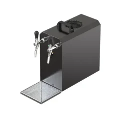 Ölkranar-Öltapp STREAM 50K med luftpump, ölväska, genomströmningskylare 2-radig torr svalare, upp till 55 liter / h - SVART UTGÅNG, KEG:Type M, KEG 2:Type M