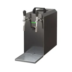 Ölkranar-Öltapp STREAM 50K med luftpump, ölväska, genomströmningskylare 2-radig torr svalare, upp till 55 liter / h - SVART UTGÅNG, KEG:Type M, KEG 2:Type M