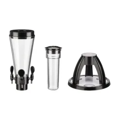 Dryckesautomater-Öltorn, 64x31 cm, Transparent, Svart