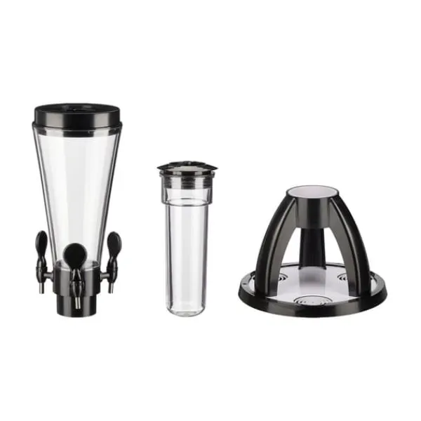 Dryckesautomater-Öltorn, 64x31 cm, Transparent, Svart