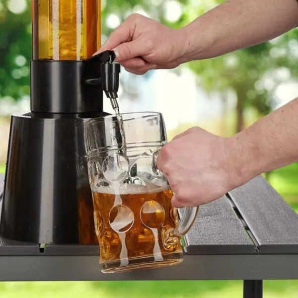 Dryckesautomater-Öltorn, 81x20x22 cm, Transparent, Svart