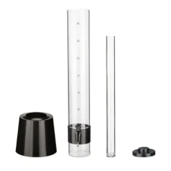 Dryckesautomater-Öltorn, 81x20x22 cm, Transparent, Svart