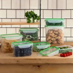 Behållare För Matförvaring-Lunchlåda Quid Greenery Transparent Plast (1 L)