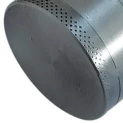 Kryddkvarnar-Lövmönsterkvarn Färgglad Zinklegering Manuell Bärbar Slipmaskin Kross Slipverktyg Present Dia 4CM 4 Golv Silver