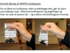 Lynlåspose Grippie 170x230mm T-75 m/skrivefelt - (karton á 1000 stk.)