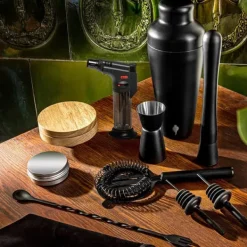 Lyxigt 2-i-1-bartenderkit för att tillaga frinks och röka whisky