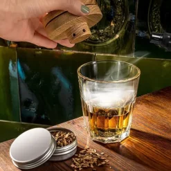 Lyxigt 2-i-1-bartenderkit för att tillaga frinks och röka whisky