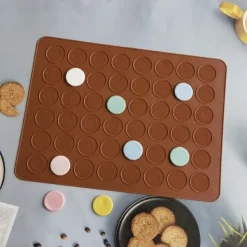 Macaron Kakform i Silikon / Form - 48 platser
