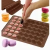 Macaron Kakform i Silikon / Form - 48 platser