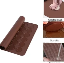 Macaron Kakform i Silikon / Form - 48 platser