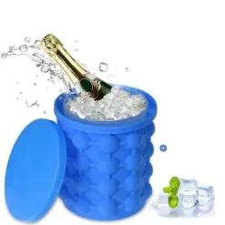 Ishink & Kylare-Magic Ice Cube Tray Fathink Fat Hållbar silikonishink Ishink Ice Cube Maker Blue@H4