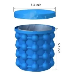 Ishink & Kylare-Magic Ice Cube Tray Fathink Fat Hållbar silikonishink Ishink Ice Cube Maker Blue@H4