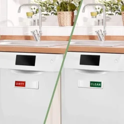 Diskmaskiner-Magnet för diskmaskin REN / SMUTSIG skylt Röd/grön