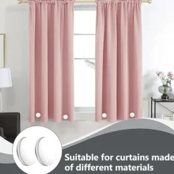 Dukclips & -Vikter-Magnetiska duschdraperivikter, Använd för viktat duschdraperifoder, flaggvikter, undvik att blåsa runt, Arbeta för draperier, bordsduk, flagga (vit) | CDON