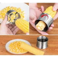 Majsskalare Rostfritt stål Roterbar Arbetstidsbesparande majsborttagare för matlagning i kök