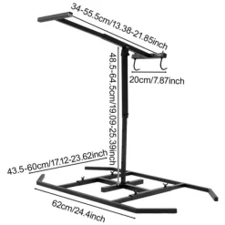 Avfallspressar-Manuell Avfallspress, Justerbar Höjd, Hållbar Stål Konstruktion,svart