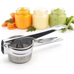 Manuell fruktjuicer i rostfritt stål - Handpressextraktor för färsk frukt- och grönsaksjuice