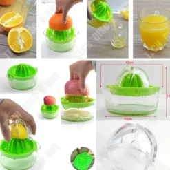 Pressar-Manuell fruktpress - TD® - Mini - Grön - Plast PS + PP - Rutschsäker
