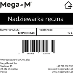 Manuell fyllare Mega-M HO 10L vertikal N