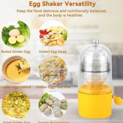 Vispar-Manuell äggskakare, äggvisp, manuell äggvisp, gyllene äggtillverkare, äggul- och äggvitemixer, äggvisp, äggvite- och äggulemixer för att göra hårdkok | CDON