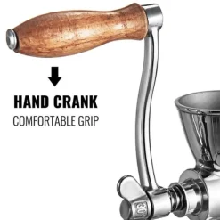 manuell kaffekvarn med klämdesign, justerbar finhet, arbetsbesparande och multifunktionell