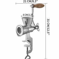 manuell kaffekvarn med klämdesign, justerbar finhet, arbetsbesparande och multifunktionell