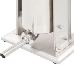 Pressar-Manuell korvstoppare 10 L i rostfritt stål - Perfekt för både hemmabruk och professionellt | Färg: Silver | Storlek: 10 L