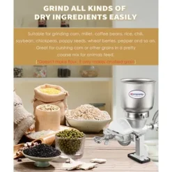 Matkvarnar-Manuell kvarn - Moongiantgo - XHH-19 - 13 cm - Justerbar malningsgrad - Vevarbete design