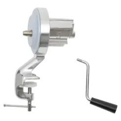 Pastamaskiner-Manuell Pastamaskin, Hållbar Aluminiumkonstruktion, Ergonomiskt Handtag,110V, Silver