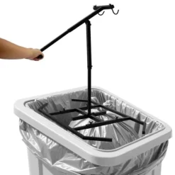 Tillbehör Till Avfallspressar-Manuell soppress - Avfallskomprimator - Höjdjusterbar 48,5–64,5 cm (3 nivåer) - Stål - Ugnshärdad lack - Svart