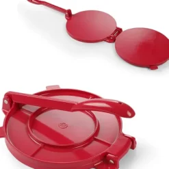 Brödrostar & Brödgrillar-Manuell tortillapress 250mm röd Hendi 513033