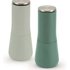 Joseph Joseph Manuella Peppar- och Saltkvarnar - - Milltop - Justerbar Keramik - Grön - 2 stycken