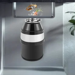 Avfallskvarnar-Matavfallskvarn, köksmodell, 560 W ren kopparmotor, stor kapacitet, stötdämpande