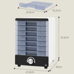 Matavtorkare, Justerbar Temperatur, 7 Brickor