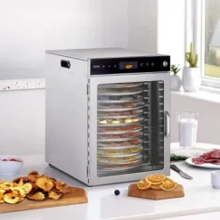 Matdehydrator, 12 brickor, 35,5x47,3x49,5 cm, rostfritt stål