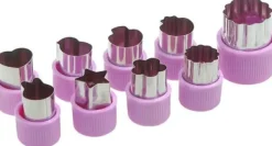 Kakformar-Matdekoration Söt Shaper Hållbar Köksverktyg Skärform 9-Delat Set Kak Skär Grönsaker och Frukt DIY Skärset