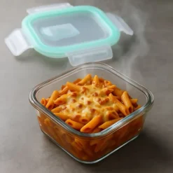 Matförvaringsbehållare Set, Glas, Transparent