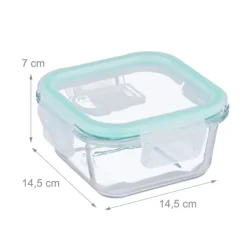 Matförvaringsbehållare Set, Glas, Transparent