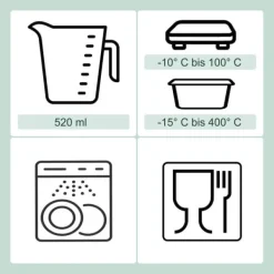 Matförvaringsbehållare Set, Glas, Transparent