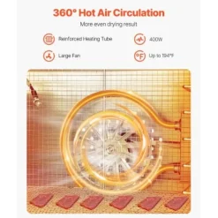 Matttork, 30x31x25 cm, rostfritt stål, justerbar temperatur