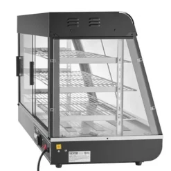 Matuppvärmare-Matvarmhållare, 3-nivåer, 90,7x47x64 cm, Rostfritt stål