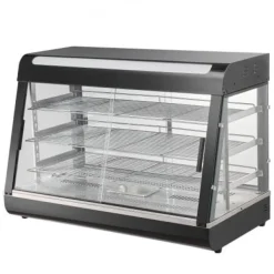 Matuppvärmare-Matvarmhållare, 3-nivåer, 90,7x47x64 cm, Rostfritt stål